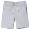 vidaXL Pantaloni scurți pentru copii cu șnur, gri, 104