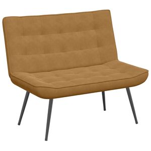vidaXL Bancă maro 110x74x84 cm catifea