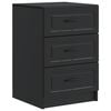 vidaXL Dulap de noapte Negru 43 x 41 x 63,5 cm Lemn prelucrat