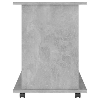vidaXL Dulap cu roți, gri beton, 60x45x60 cm, PAL