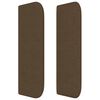 vidaXL Tăblie de pat cu aripioare maro &icirc;nchis 163x16x78/88 cm textil