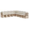 vidaXL Set de canapele de exterior natural Poliester