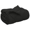 vidaXL Duvet de iarnă Negru 220 x 155 cm Microfibră