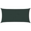vidaXL P&acirc;nză de umbră 2 x 6 m HDPE Dreptunghiular Verde &icirc;nchis