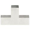 vidaXL Conector de grindă, formă T, 71 x 71 mm, metal galvanizat