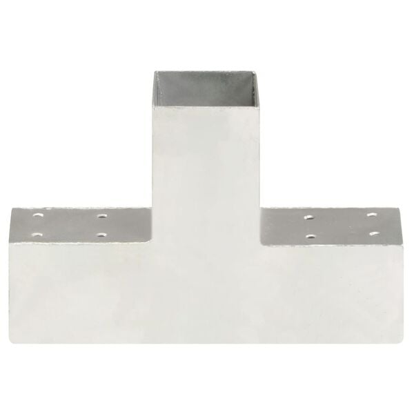 vidaXL Conector de grindă, formă T, 71 x 71 mm, metal galvanizat