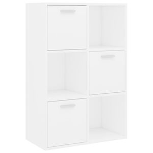 vidaXL Dulap de depozitare, alb, 60 x 29,5 x 90 cm, lemn prelucrat