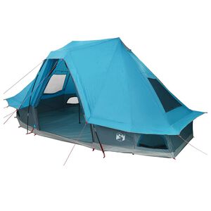 vidaXL Cort Tipi cu acoperiș albastru 466 x 310 x 240 cm tafta
