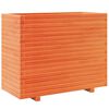 vidaXL Jardinieră grădină, maro ceruit, 90x40x72,5 cm, lemn masiv pin