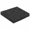 vidaXL Pat din granulate de cauciuc Negru 9 x 9 x 1 cm Cauciuc