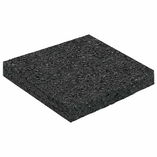 vidaXL Pat din granulate de cauciuc Negru 9 x 9 x 1 cm Cauciuc