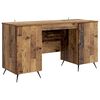 vidaXL Birou cu raft Lemn vechi 142,5 x 50 x 75 cm Lemn prelucrat