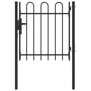 vidaXL Poartă de gard BOXTEL 103 x 150 cm Oțel vopsit electrostatic