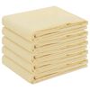 vidaXL Țesătură pentru masă 5 buc. Alb crem 110 x 110 cm Poliester