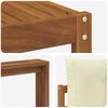 vidaXL Set de canapele de exterior cu pernă 7 pcs Natural și Crem