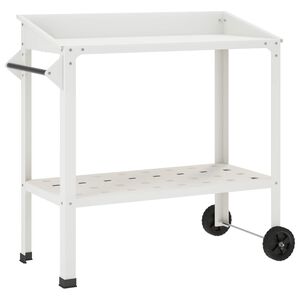 vidaXL Masă pentru Ghivece cu Roți 96 x 50 x 89 cm