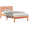 vidaXL Cadru de pat Maroniu cerat 80 x 200 cm Lemn de pin masiv