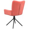 vidaXL Scaune de bucătărie pivotante, 2 buc., roz, catifea
