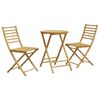 vidaXL Set mobilier bistro, 3 piese, bambus