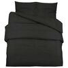 vidaXL Set cu husă de pilotă, negru, 260x240 cm, bumbac