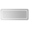 vidaXL Oglindă de baie cu LED cu oglindă Transparent 100 x 40 cm