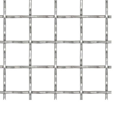 vidaXL Gard de sârmă sertizată, 100x85 cm, 31x31x3 mm, oțel inoxidabil