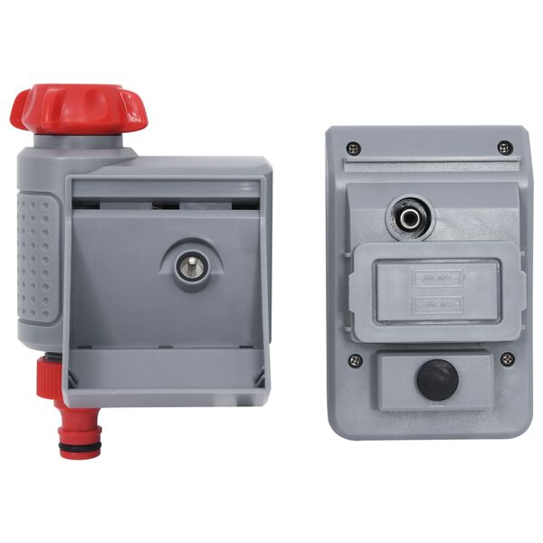 vidaXL Programator digital irigații, racord unic și senzor umiditate