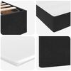 vidaXL Pat cu storage cu saltea Negru 140 x 200 cm Catifea