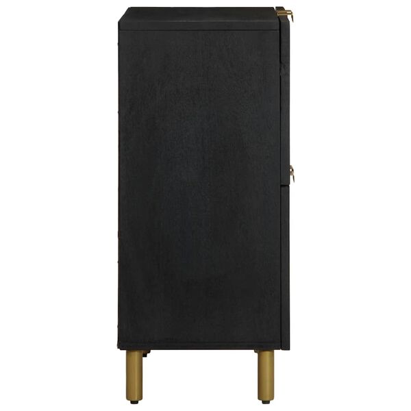 vidaXL Dulap, negru, 60x33x75 cm, lemn prelucrat