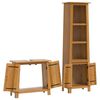 vidaXL Set mobilier de baie, 2 piese, lemn masiv de pin