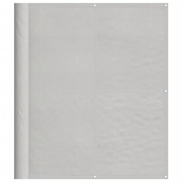 vidaXL Paravan de balcon gri deschis 120x600 cm 100% poliester oxford