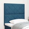 vidaXL Tăblie cap cu headboard Albastru &icirc;nchis 90 cm Catifea