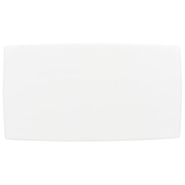 vidaXL Măsuță de cafea, alb, 110x60x40 cm, lemn masiv de pin