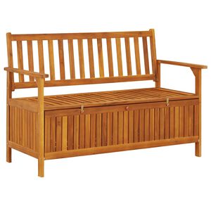 vidaXL Bancă de depozitare grădină, 120 cm, lemn masiv de acacia