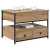 vidaXL Masă de cafea Stejar Artizanal 70 x 50 x 54.5 cm Lemn compozit