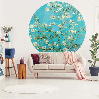 WallArt Tapet în formă de cerc „Almond Blossom”, 190 cm