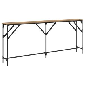 vidaXL Masă de consolă stejar artizanal 180 x 23 x 75 cm