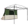 vidaXL Set Cort pentru Camping 2 pcs Verde Tafetă și Material