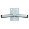 vidaXL Suport de Steag Argintiu 11,5 x 7,5 x 0,2 cm Oțel