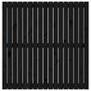 vidaXL Tăblie de pat pentru perete, negru, 108x3x110 cm lemn masiv pin
