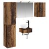 vidaXL Set de mobilier pentru baie 5 buc. Lemn vechi