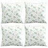 vidaXL Perne decorative Frunză 4 pcs Model cu frunze 60 x 60 cm