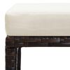 vidaXL Set mobilier de exterior cu perne, 11 piese, maro, poliratan