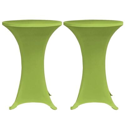 vidaXL Husă elastică pentru masă, 2 buc., verde, 60 cm