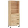 vidaXL Dulap &icirc;nalt, stejar sonoma, 69,5x34x180 cm, lemn compozit