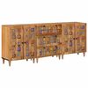 vidaXL Bufet 3 buc. 60 x 33,5 x 75 cm Lemn de mango solid natural