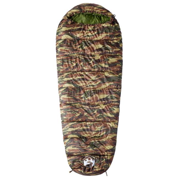 vidaXL Sac de dormit tip mumie pentru adulți de camping, 3 anotimpuri