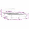 vidaXL Cadru de pat cu led Sonoma 137 x 190 cm Lemn compozit