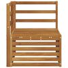 vidaXL Sofa Colțar pentru Exterior Lemn Solid de Acacia natural