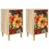 vidaXL Dulap de noapte GENNEP 2 buc. Stejar Sonoma 36 x 33 x 60 cm
